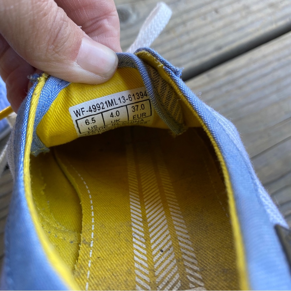 Keds Striped Blue & White Loafers - Picture 8 of 10